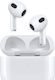 Apple AirPods (3rd generation) with MagSafe Charging Case Earbud Bluetooth Handsfree Earphones with Sweat Resistance and Charging Case Whitά