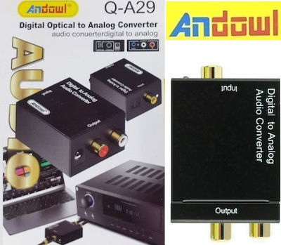 Andowl Q-A29 Convertor RCA feminin în RCA 2x femelă