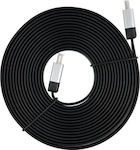 HDMI 2.0 Flat Cable HDMI male - HDMI male 5m Μαύρο 5903396086779