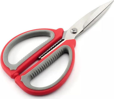 SDS-4249 Scissors 9cm with Metallic Blade Red