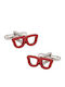 Glasses Manschettenknöpfe in Rot Farbe
