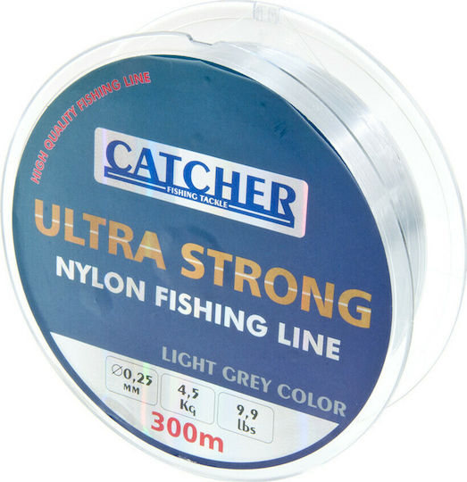 Catcher Πετονιά Ψαρέματος Γκρι 300m / 0.28mm / 4.5kg