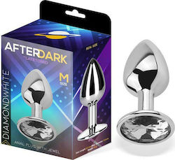 LateToBed AfterDark Diamond Πρωκτική Σφήνα Medium White 8.2cm