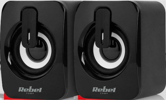 Rebel Rebel Comp CS-15 Ηχεία Υπολογιστή 2.0 με Ισχύ 3W Μαύρα