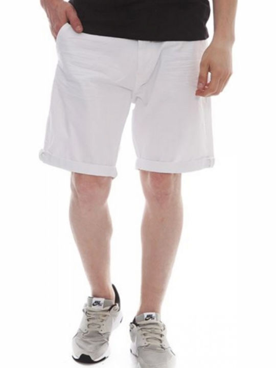 Biston Ανδρική Βερμούδα Chino Λευκή