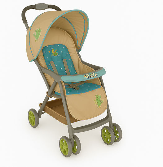 Beboulino Bello Adjustable Baby Stroller Suitable for Newborn Green Parrot 9.5kg