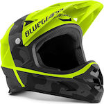 Bluegrass Intox Full Face Downhill / Mountain Bicycle Helmet Black Camo/Fluo Yellow Matt