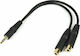 StarTech Μετατροπέας 3.5mm male σε RCA 2x female 1τμχ MUY1MFF