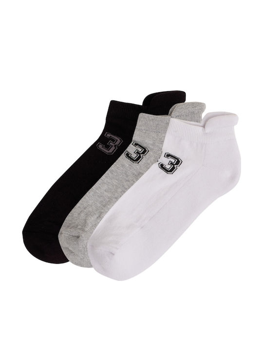 ME-WE Herren Einfarbige Socken Black / Grey / W...
