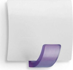 Inofix Plastic Hanger Kitchen Hook with Sticker Purple 2pcs 2310-8