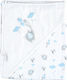 Bi Baby Elephant Muslin Changing Pad White 75x75cm.