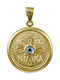 Pendant Kids Talisman Double Sided Constantine from Gold 9K PD11076-1