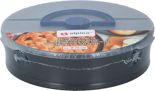Alpina Appliances Φόρμα Ζαχαροπλαστικής για Κέικ Στρογγυλή από Αλουμίνιο 26x26x6εκ.