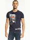 T-shirt Navy Μπλε