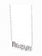 Fhs Jewlery Κολιέ Όνομα από Επιχρυσωμένο Ατσάλι