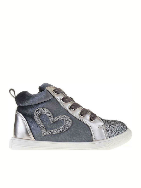 TT12516 Kinder Sneakers Hoch Anatomisch Gray