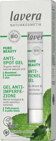 Lavera Pure Beauty Anti Spot Gel Προσώπου κατά των Ατελειών με Προβιοτικά 15ml