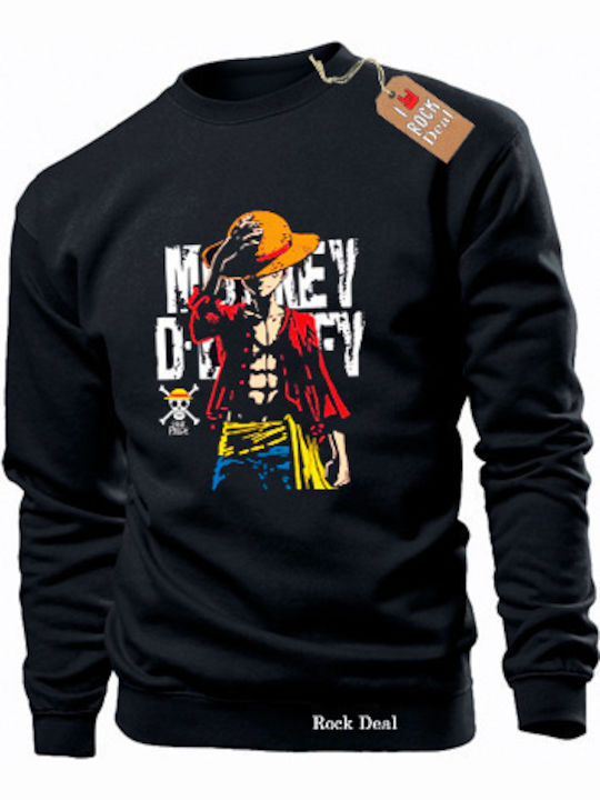 Monkey D.Luffy Sweatshirt One Piece Black