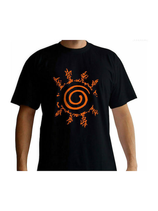 Abysse Shippuden Seal Man SS T-shirt Naruto Schwarz Baumwolle