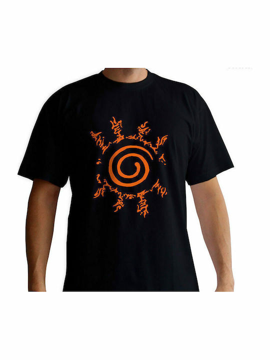 Abysse Shippuden Seal Man SS T-shirt Naruto Black Cotton