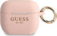 Guess Silicon Glitter Silicone Case with Keycha...