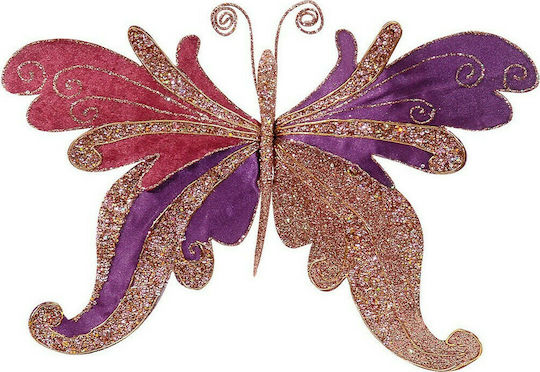 Lianos Christmas Figure Butterfly Pink Length 48cm