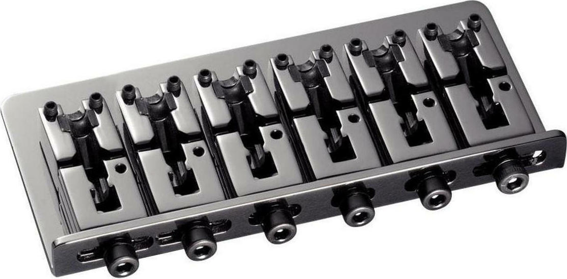 Schaller 2000 Bass Bridge with Piezo 6String 12290600 Ruthenium
