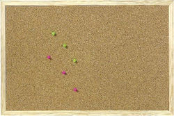 Cork Notice Board Double-Sided 90x120cm