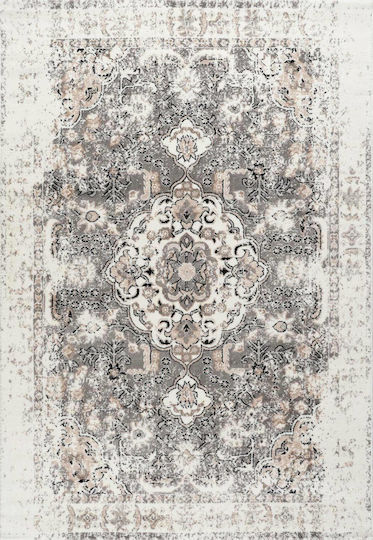 Polcarpet 2033 Σετ Μοντέρνα Χαλιά Κρεβατοκάμαρας Dark Grey White 3τμχ