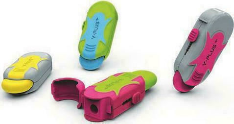 Diakakis Yplus Plastic Sharpener (Μiscellaneous Colours) 1pcs