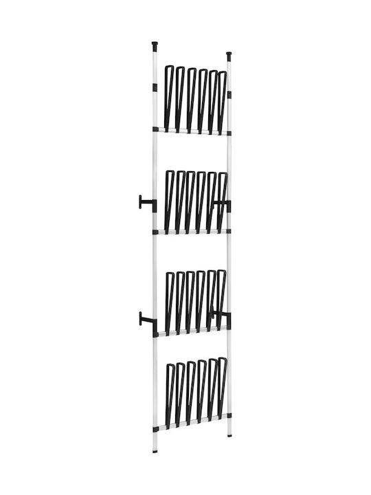 vidaXL Garment Rack Metallic In Silver Colour 65x300cm