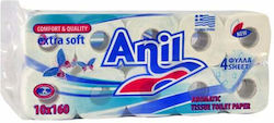 Anil Χαρτί Υγείας 10 Ρολά 4 Φύλλων (160gr/Ρολό) Anil Χαρτί Υγείας 10 Ρολά 4 Φύλλων (160gr/Ρολό)