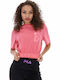 Paisley Γυναικείο Αθλητικό Crop Top Κοντομάνικο Mink