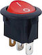 KAL Electronics On-Off switch Rocker with Lighting Red 1pcs