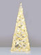 Christmas Decorative Illuminated Fabric Tree Cone 50cm IP20 Battery White