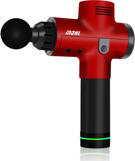 MDHL M-7006 Gun Massage for the Legs, the Body & the Hands with Vibration Red