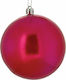 Hängendes Kugel Ornament Ornament Kunststoff Lila 8cm
