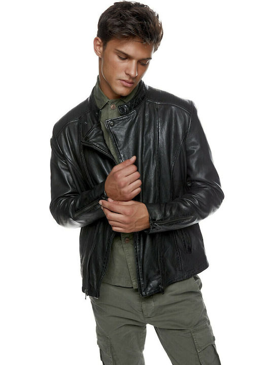 Conan Lederjacke Jacke Schwarz