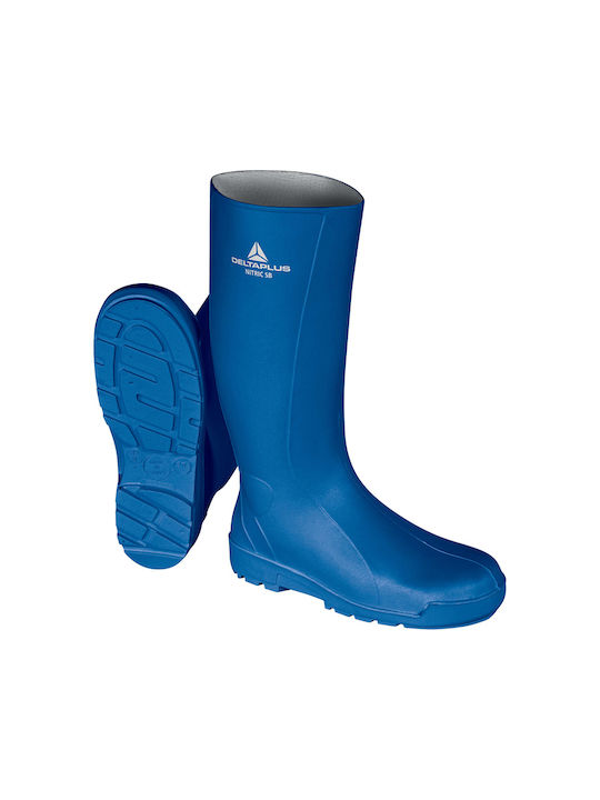 Delta Plus Nitric SB FO SRC Rutschfest Arbeitssicherheitsstiefel Knie Blau