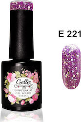 Gellie Хибриден Лак за Нокти E 221 с Glitter 10...