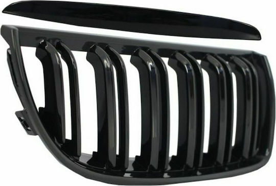 Μάσκα Κυρτή για BMW E90 2005-2008 Μαύρη Ματ Piano Design 2τμχ
