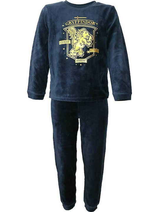 Warner Bros Kids' Pajamas Winter Velvet Navy Blue