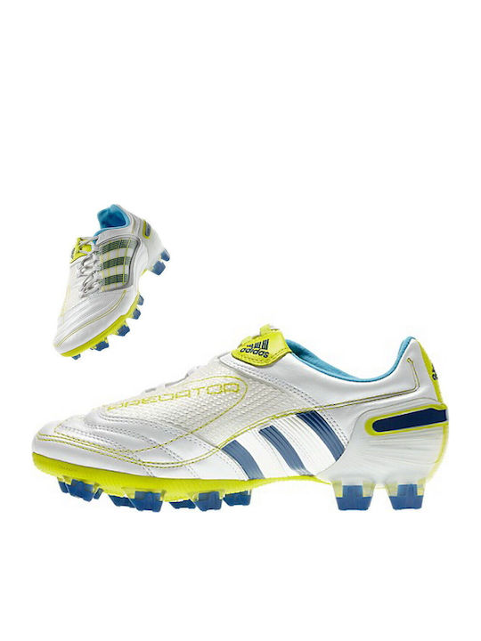 adidas Predator X Pantofi de Fotbal cu crampoane Albe