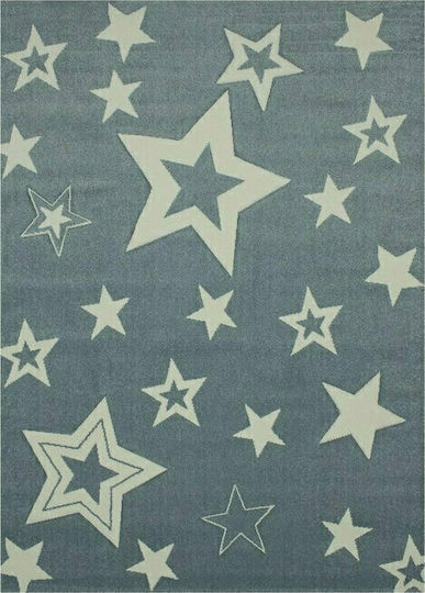 Koulis Carpets 1984b Παιδικό Χαλί Αστέρια Blue 70x150cm