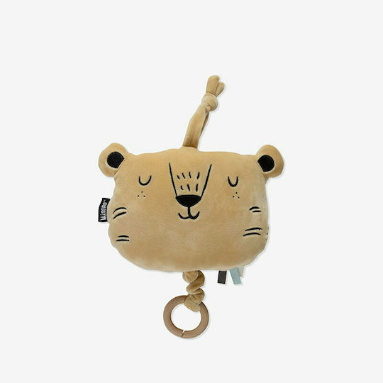 Minene Pendant Toy for Car with Music Velvet Ochre Tiger