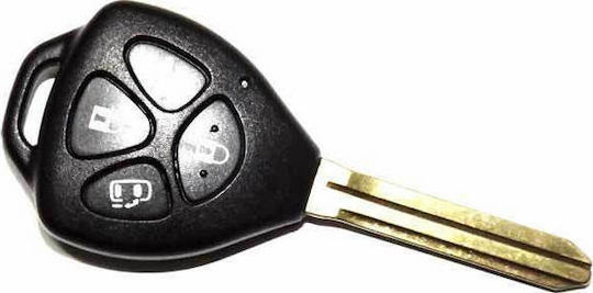 Toyota Car Key Shell with Blade with 4 Buttons for Toyota
