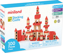 Miniland Building Block Wooden Stacking Castle for 3 - 6 years 100pcs