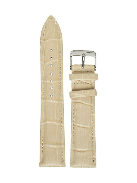 Tzevelion ART521 Leather Strap Beige 26mm