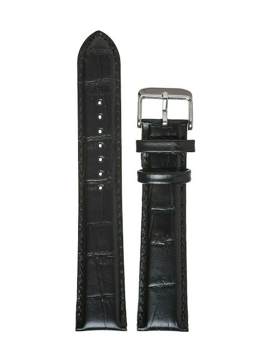 Tzevelion ART521 Δερμάτινο Λουράκι Μαύρο 32mm
