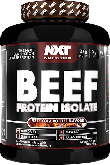 Nxt Nutrition Beef Protein Isolate Χωρίς Γλουτένη & Λακτόζη με Γεύση Fizzy Cola Bottles 1.8kg